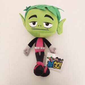 New Teen Titans Go Beast Boy Plush Stuffed Doll Small 12 inch Toy
